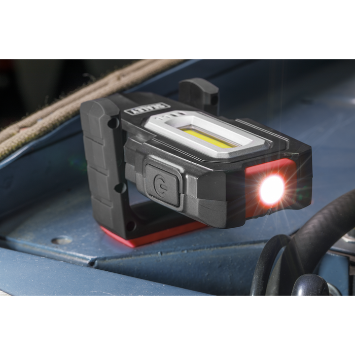 Wireless Rechargeable Inspection Light 3W COB & 1W SMD LED | LEDWC03