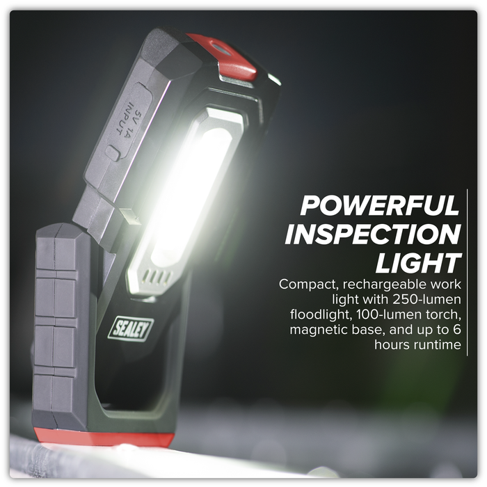 Wireless Rechargeable Inspection Light 3W COB & 1W SMD LED | LEDWC03