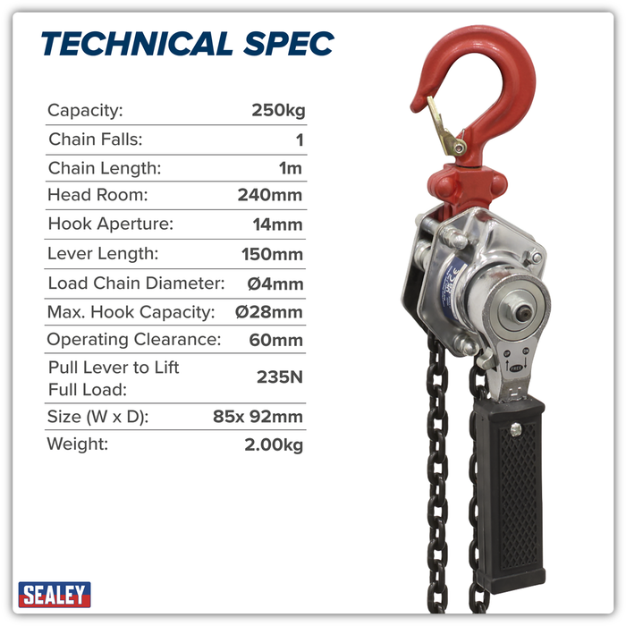 Mini Lever Hoist 250kg | LH251