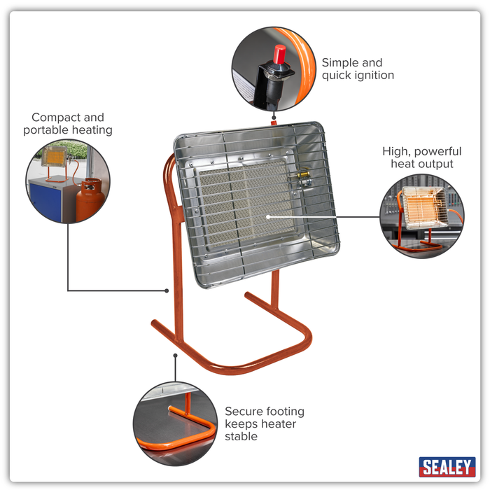 Propane Heater with Stand 14,330Btu/hr | LP14