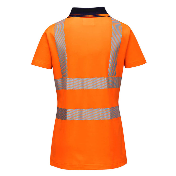 Portwest Hi-Vis Women's Cotton Comfort Pro Polo Shirt S/S | LW72