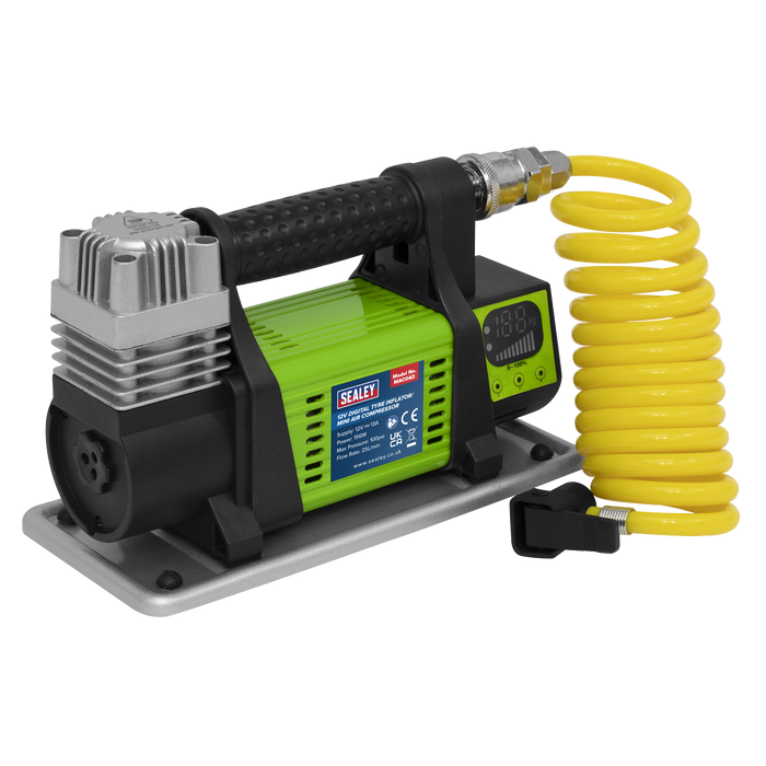 Digital Tyre Inflator/Mini Air Compressor 12V | MAC04D