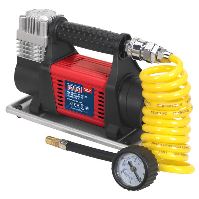 Heavy-Duty Tyre Inflator/Mini Air Compressor 12V | MAC04