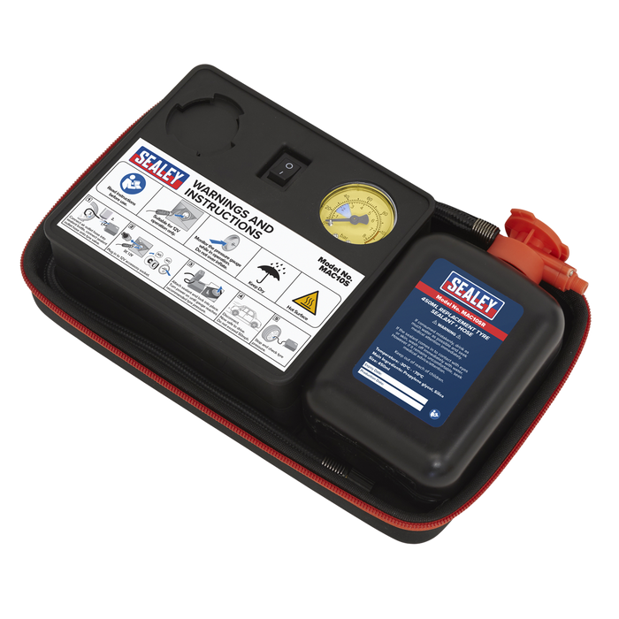 Tyre Inflator & Emergency Puncture Sealant Kit 12V | MAC10S