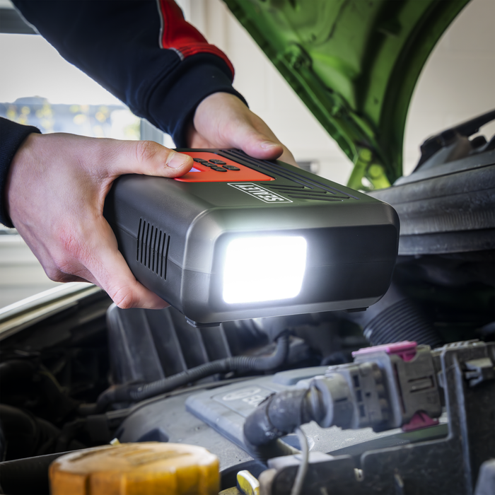 Tyre Inflator with Worklight 12V | MAC12D