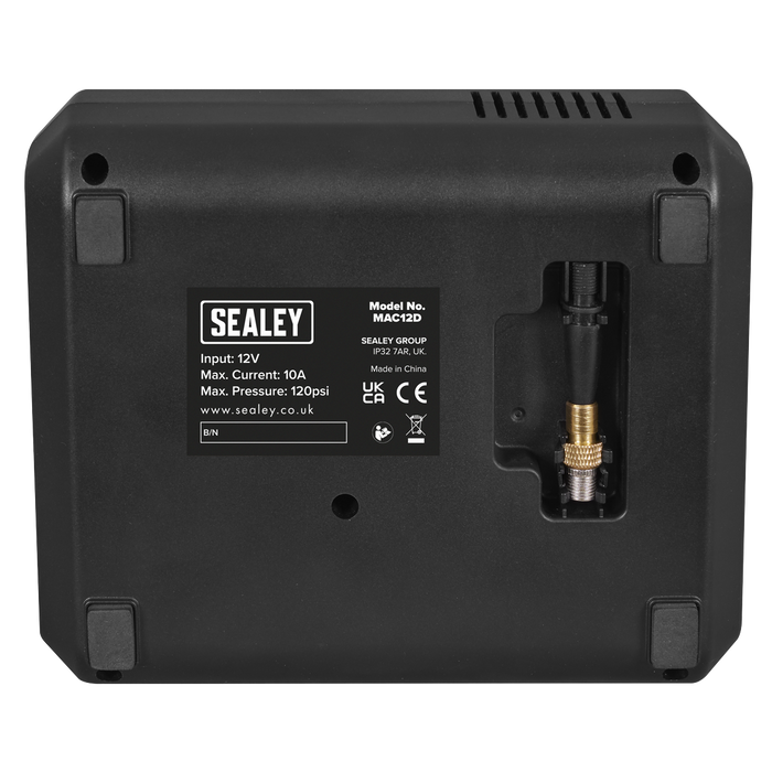 Tyre Inflator with Worklight 12V | MAC12D