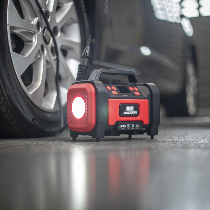 Rechargeable Tyre Inflator & High Volume Air Pump 12V | MAC13DR