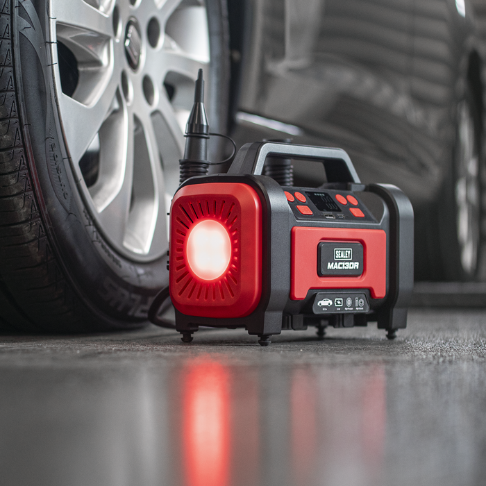 Rechargeable Tyre Inflator & High Volume Air Pump 12V | MAC13DR