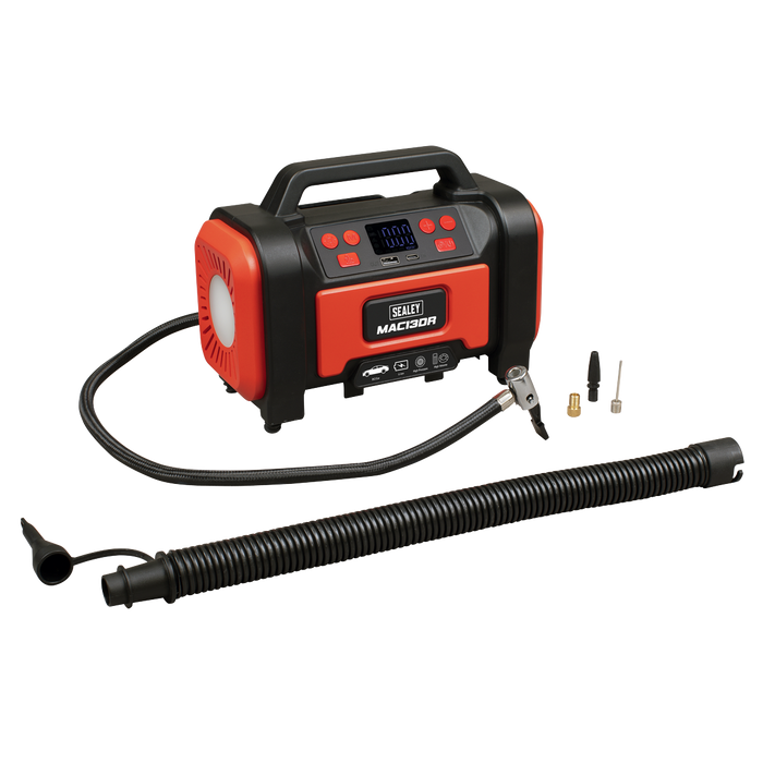 Rechargeable Tyre Inflator & High Volume Air Pump 12V | MAC13DR