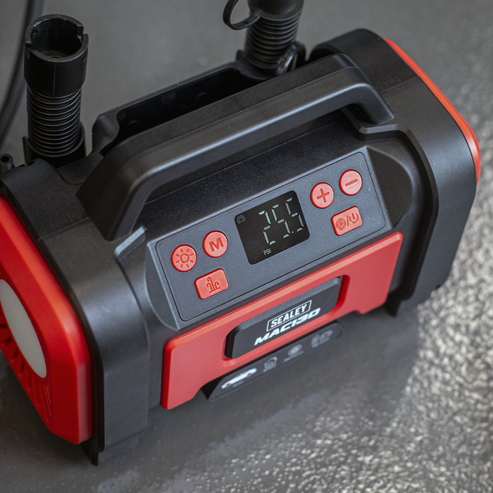 Tyre Inflator & High-Volume Air Pump 12V/230V AC | MAC13D