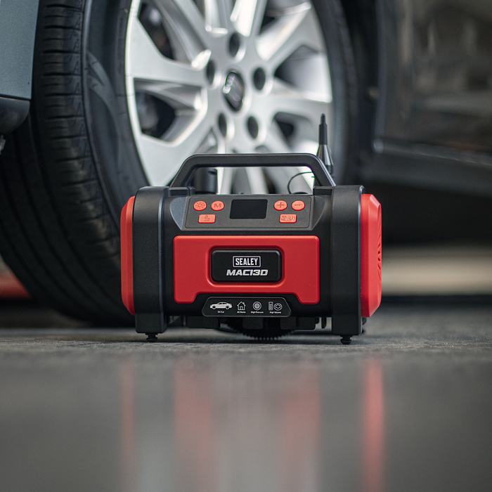 Tyre Inflator & High-Volume Air Pump 12V/230V AC | MAC13D
