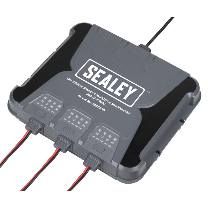 3 Bank 12V Smart Charger & Maintainer 30A (3 x 10A) | MBC310