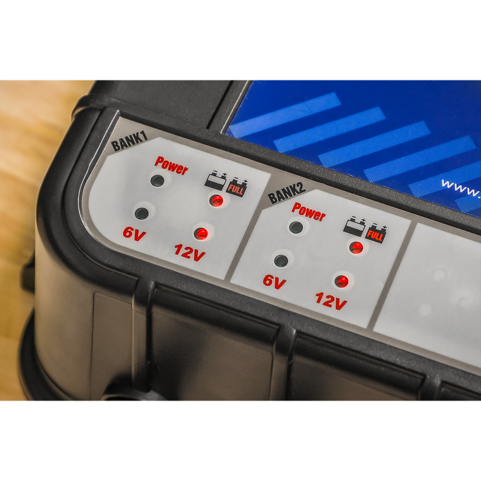 6/12V 4 Bank Auto Maintenance Charger 8A (4 x 2A) | MBC420