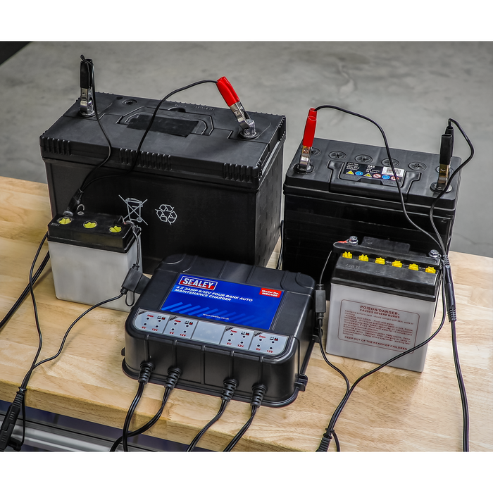 6/12V 4 Bank Auto Maintenance Charger 8A (4 x 2A) | MBC420