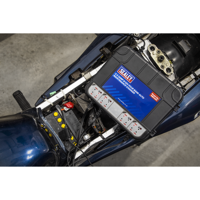 6/12V 4 Bank Auto Maintenance Charger 8A (4 x 2A) | MBC420