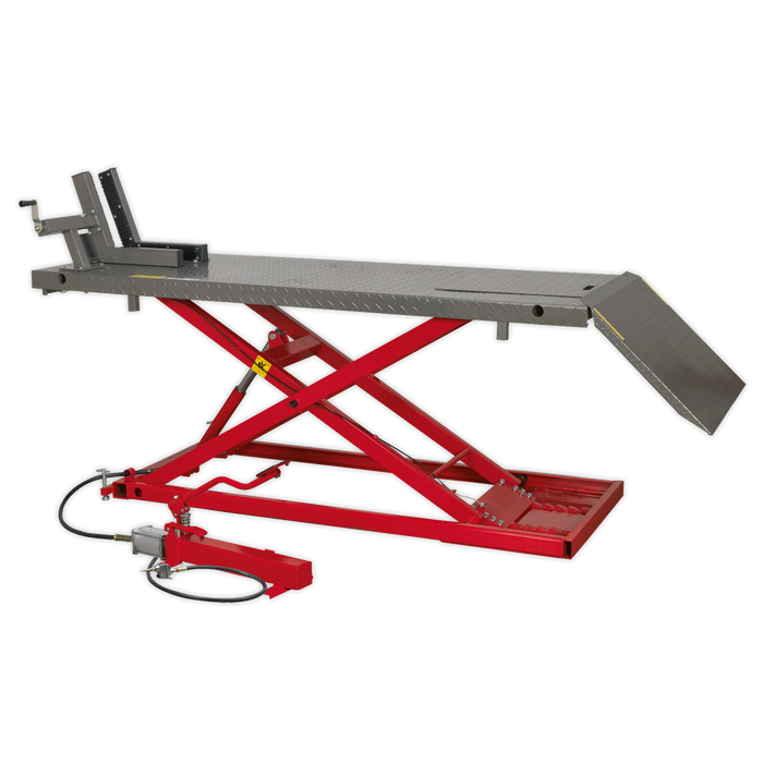 Heavy-Duty Air/Hydraulic Motorcycle Lift 680kg Capacity | MC680A