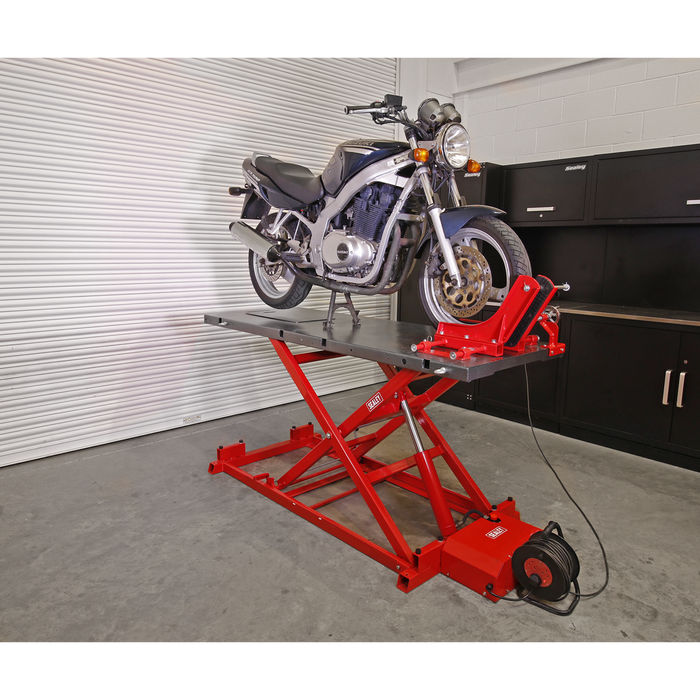 Heavy-Duty Electro/Hydraulic Motorcycle Lift 680kg Capacity | MC680E