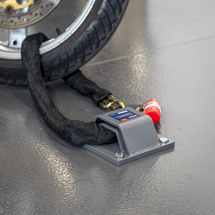 Motorcycle Ground Anchor with Twin Layer Protection | MCGA01D