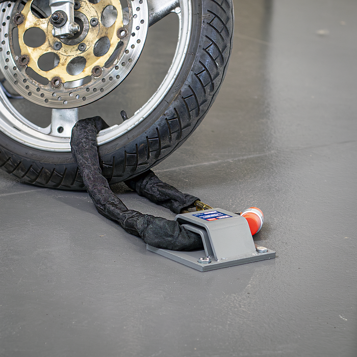 Motorcycle Ground Anchor with Twin Layer Protection | MCGA01D