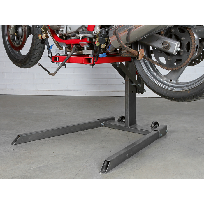 Single Post Hydraulic Portable Motorcycle Lift 450kg Capacity | MCL500