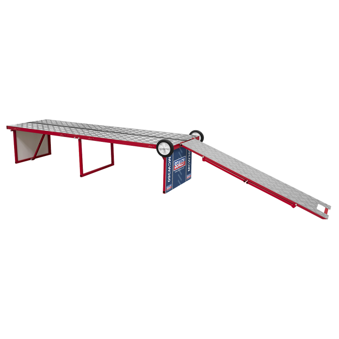 Folding Motorcycle Workbench with Ramp 360kg Capacity | MCW360