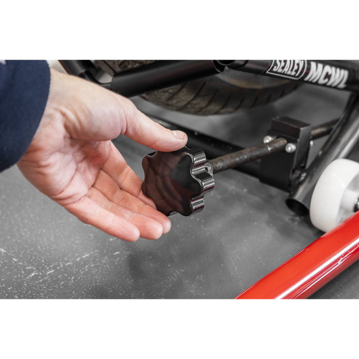 Motorcycle Wheel adjustable Support with Rollers | MCWL