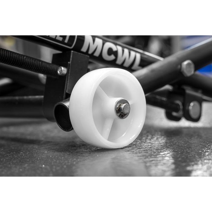 Motorcycle Wheel adjustable Support with Rollers | MCWL