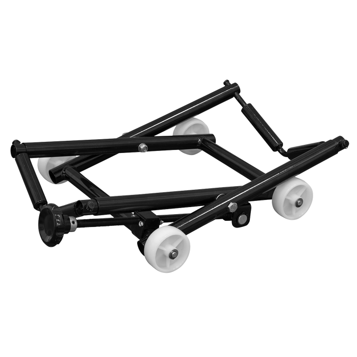 Motorcycle Wheel adjustable Support with Rollers | MCWL