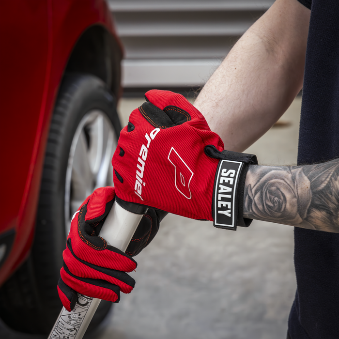 Premier Mechanic's Gloves Padded Palm - Large Pair | MG796L
