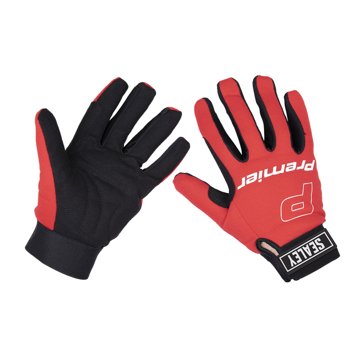 Premier Mechanic's Gloves Padded Palm - Large Pair | MG796L