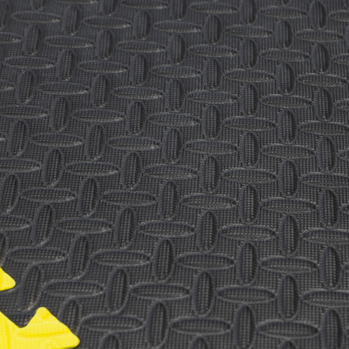 Interlocking EVA Foam Workshop Mat Set with Hi-Vis Edges 1240 x 1825mm | MIC1218Y3