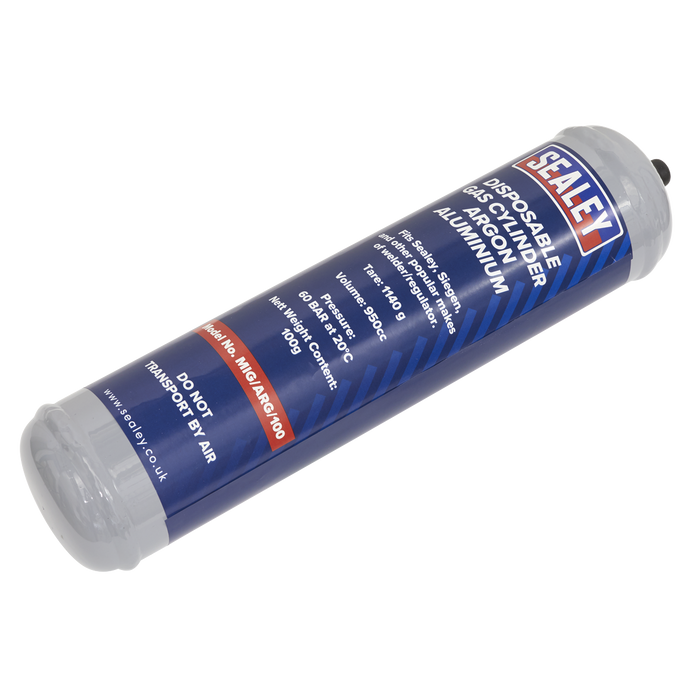 Disposable Argon Gas Cylinder 100g | MIG/ARG/100