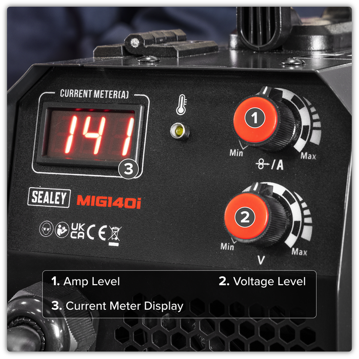 Flux Cored Gasless MIG Inverter Welder 140A | MIG140i