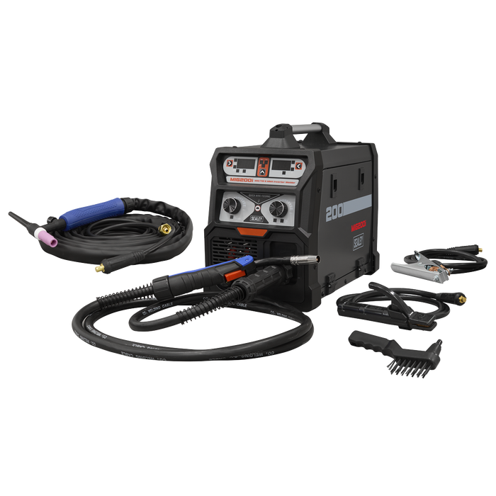 MIG/TIG & MMA (ARC/STICK) Inverter Welder 200A | MIG200i