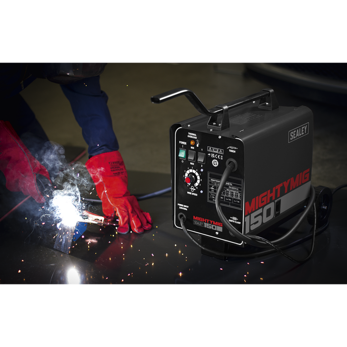 Professional Gas/Gasless MIG Welder 150A 230V | MIGHTYMIG150