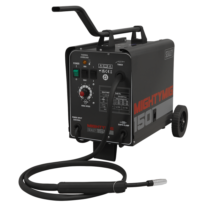 Professional Gas/Gasless MIG Welder 150A 230V | MIGHTYMIG150