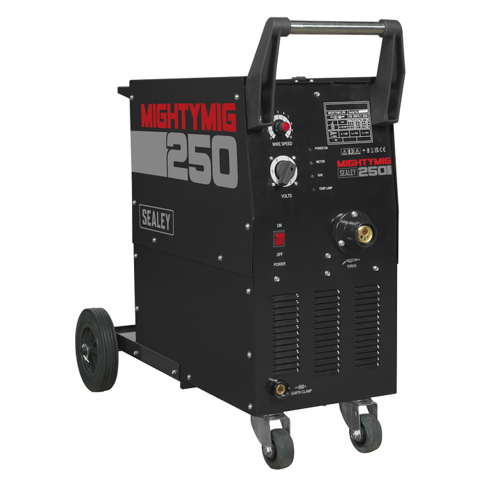 Professional Gas/Gasless MIG Welder with Euro Torch 250A | MIGHTYMIG250