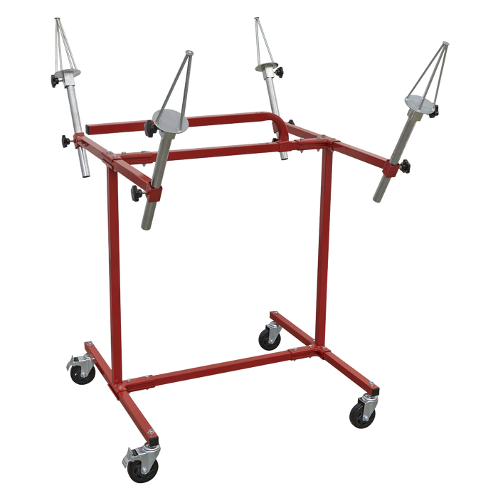 Heavy-Duty Alloy Wheel Painting/Repair Stand 4 Wheel Capacity | MK71