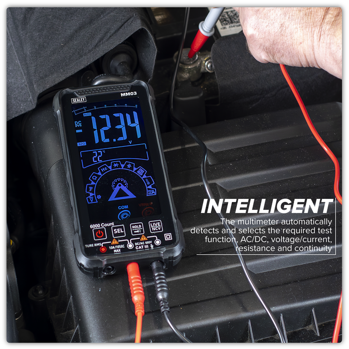 Touchscreen Rechargeable Auto-Ranging Digital Smart Multimeter 10-Function | MM03