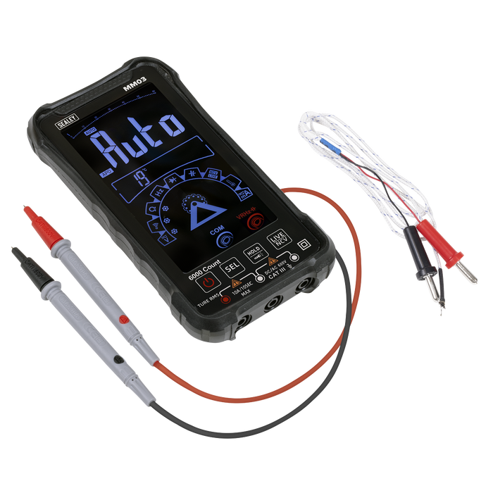 Touchscreen Rechargeable Auto-Ranging Digital Smart Multimeter 10-Function | MM03