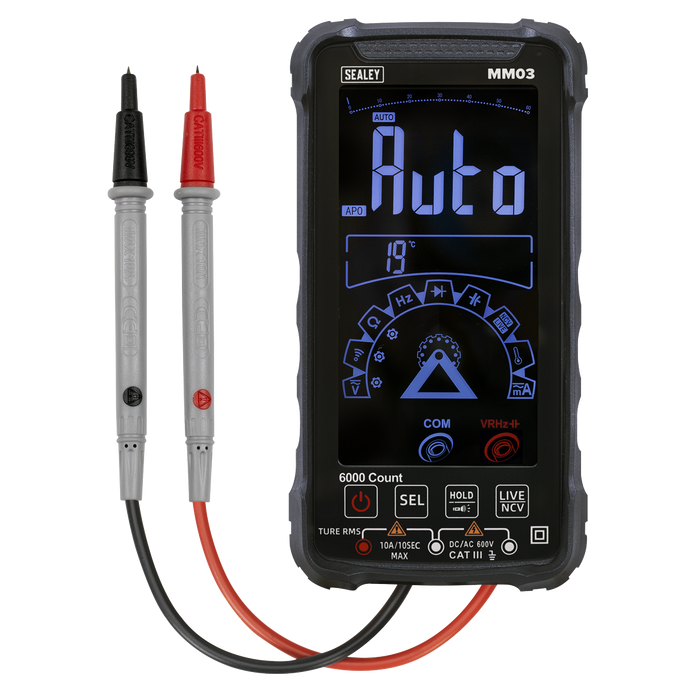 Touchscreen Rechargeable Auto-Ranging Digital Smart Multimeter 10-Function | MM03