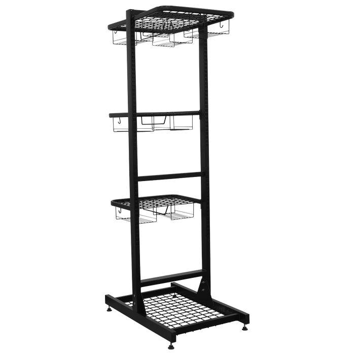 Freestanding Motorcycle Helmet & Gear Storage | MS081FS2
