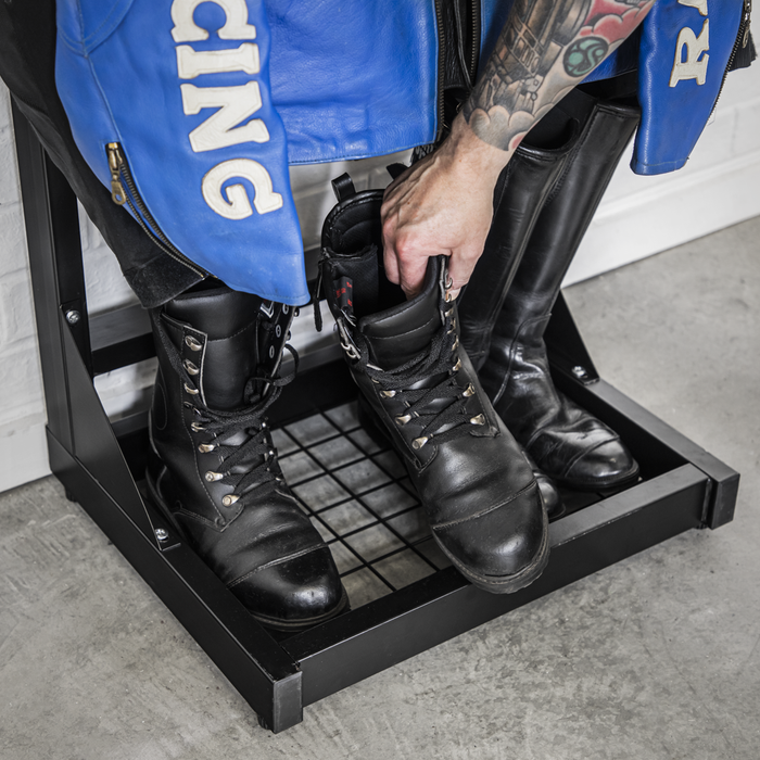 Freestanding Motorcycle Helmet & Gear Storage | MS081FS