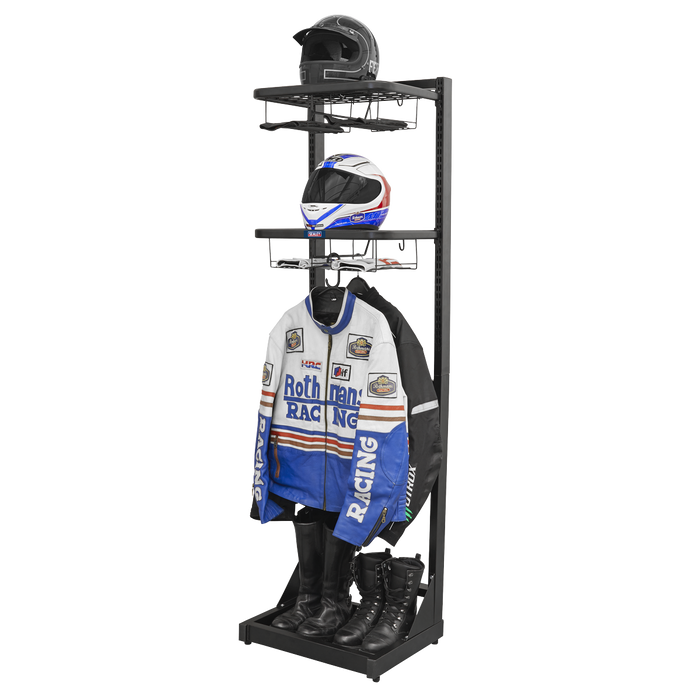 Freestanding Motorcycle Helmet & Gear Storage | MS081FS