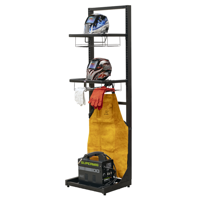 Freestanding Motorcycle Helmet & Gear Storage | MS081FS