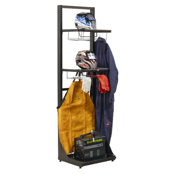 Freestanding Motorcycle Helmet & Gear Storage | MS081FS