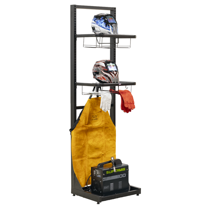 Freestanding Motorcycle Helmet & Gear Storage | MS081FS