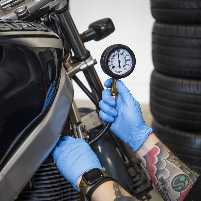 Motorcycle Compression & Fuel Pressure Gauge Set 3pc | MS100