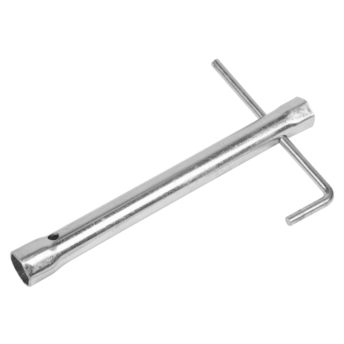 Long Reach Double End Spark Plug Box Spanner with L-Bar 16/18mm | MS157