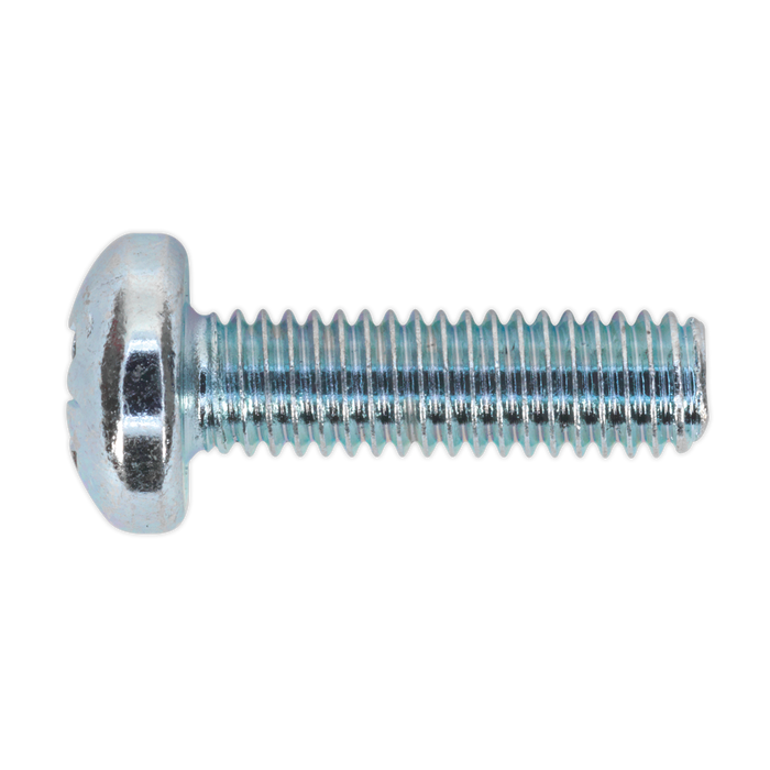 Zinc Plated Pan Head Pozi Machine Screw M6 x 20mm, DIN 7985Z - Pack of 50 | MSP620